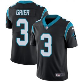 Nike Carolina Panthers #3 Will Grier Black Team Color Mens Stitched NFL Vapor Untouchable Limited Jersey