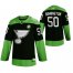 St. Louis Blues #50 Jordan Binnington Mens Adidas Green Hockey Fight nCoV Limited NHL Jersey