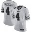 Nike Dallas Cowboys #4 Dak Prescott Gray Mens Stitched NFL Limited Gridiron Gray II Jersey