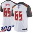 Nike Tampa Bay Buccaneers #65 Alex Cappa White Mens Stitched NFL 100th Season Vapor Untouchable Limited Jersey