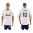Tottenham Hotspur #10 Kane White Blue Soccer Club Jersey