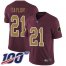 Nike Washington Football Team #21 Sean Taylor Burgundy Red Alternate Mens Stitched NFL 100th Season Vapor Limited Jersey