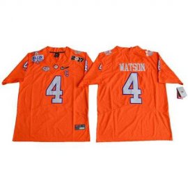 Clemson Tigers #4 Deshaun Watson Orange Diamond Quest Limited Stitched NCAA Jersey