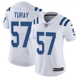 Nike Indianapolis Colts #57 Kemoko Turay White Womens Stitched NFL Vapor Untouchable Limited Jersey