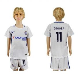 Chelsea #11 Drogba Away Kid Soccer Club Jersey