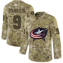 Adidas Columbus Blue Jackets #9 Artemi Panarin Camo Authentic Stitched NHL Jersey