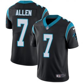 Nike Carolina Panthers #7 Kyle Allen Black Team Color Mens Stitched NFL Vapor Untouchable Limited Jersey