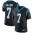 Nike Carolina Panthers #7 Kyle Allen Black Team Color Mens Stitched NFL Vapor Untouchable Limited Jersey