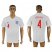 England #4 Gerrard Home Thai Version Soccer Country Jersey