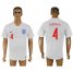 England #4 Gerrard Home Thai Version Soccer Country Jersey