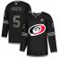 Adidas Carolina Hurricanes #5 Noah Hanifin Black Authentic Classic Stitched NHL Jersey