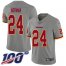 Nike Washington Football Team #24 Josh Norman Gray Mens Stitched NFL Limited Inverted Legend 100th Season Jersey