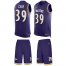 Nike Baltimore Ravens #39 Brandon Carr Purple Team Color Mens Stitched NFL Limited Tank Top Suit Jersey