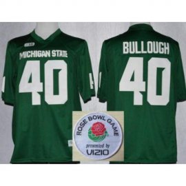 Michigan State 40 Max Bullough Green College Football NCAA Jerseys 2014 Rose Bowl Game Patch