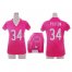 Nike Chicago Bears #34 Walter Payton Pink Draft Him Name & Number Top Womens Stitched NFL Elite Jersey