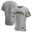 Milwaukee Brewers Mens Nike Gray Road 2020 Authentic Team MLB Jersey