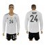 Germany #24 Trapp White Home Long Sleeves Soccer Country Jersey