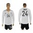 Germany #24 Trapp White Home Long Sleeves Soccer Country Jersey