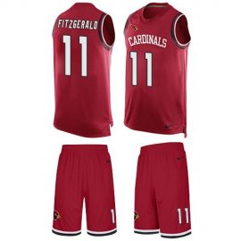 Nike Arizona Cardinals #11 Larry Fitzgerald Red Team Color Mens Stitched NFL Limited Tank Top Suit Jersey