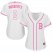 Boston Red Sox #2 Xander Bogaerts White/Pink Fashion Womens Stitched MLB Jersey