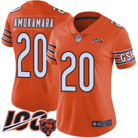 Nike Chicago Bears #20 Prince Amukamara Orange Womens Stitched NFL Limited Rush 100th Season Jersey