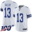 Nike Dallas Cowboys #13 Michael Gallup White Mens Stitched NFL 100th Season Vapor Limited Jersey