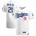 Los Angeles Dodgers #21 Walker Buehler Mens Nike White Home 2020 World Series Champions Authentic Player MLB Jersey