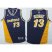 Indiana Pacers #13 Paul George Navy Blue Yellow Throwback Stitched NBA Jersey