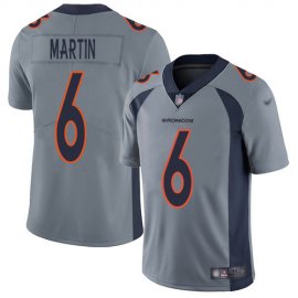 Nike Denver Broncos #6 Sam Martin Gray Mens Stitched NFL Limited Inverted Legend Jersey