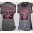 Cheap Women Chicago Bulls 23 Michael Jordan Grey Static Fashion Swingman NBA Jersey