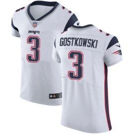 Nike New England Patriots #3 Stephen Gostkowski White Mens Stitched NFL Vapor Untouchable Elite Jersey
