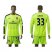 Arsenal #33 Cech Shiny Green Goalkeeper Long Sleeves Soccer Club Jersey