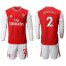 Arsenal #2 Debuchy Red Home Long Sleeves Soccer Club Jersey