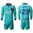 Barcelona #23 Umtiti Third Long Sleeves Soccer Club Jersey
