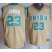 Irish High School 23 Lebron James Golden Yellow Baskteball Jerseys Cheap