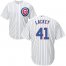 Chicago Cubs #41 John Lackey White Home Stitched Youth MLB Jersey