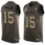 Nike Chicago Bears #15 Eddy Pineiro Green Mens Stitched NFL Limited Salute To Service Tank Top Jersey