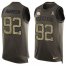 Nike Pittsburgh Steelers #92 James Harrison Green Mens Stitched NFL Limited Salute To Service Tank Top Jersey