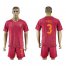 Roma #3 Cole Red Home Soccer Club Jersey