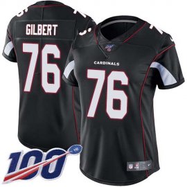 Nike Arizona Cardinals #76 Marcus Gilbert Black Alternate Womens Stitched NFL 100th Season Vapor Untouchable Limited Jersey