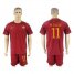 Roma #11 M.Salah Red Home Soccer Club Jersey