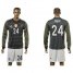 Germany #24 Trapp Away Long Sleeves Soccer Country Jersey
