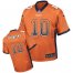 Nike Chicago Bears #10 Mitchell Trubisky Orange Alternate Mens Stitched NFL Elite Drift Fashion Jersey
