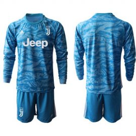 Juventus Blank Blue Goalkeeper Long Sleeves Soccer Club Jersey