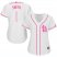 St.Louis Cardinals #1 Ozzie Smith White/Pink Fashion Womens Stitched MLB Jersey