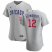 Chicago Cubs #12 Kyle Schwarber Mens Nike Gray Road 2020 Authentic Team Jersey