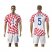 Croatia #5 Corluka Home Soccer Country Jersey