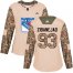 Adidas New York Rangers #93 Mika Zibanejad Camo Authentic 2017 Veterans Day Womens Stitched NHL Jersey