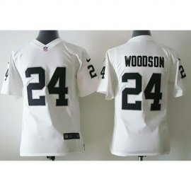 Nike Las Vegas Raiders #24 Charles Woodson White Youth Stitched NFL Elite Jersey