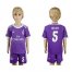 Real Madrid #5 Varane Away Kid Soccer Club Jersey